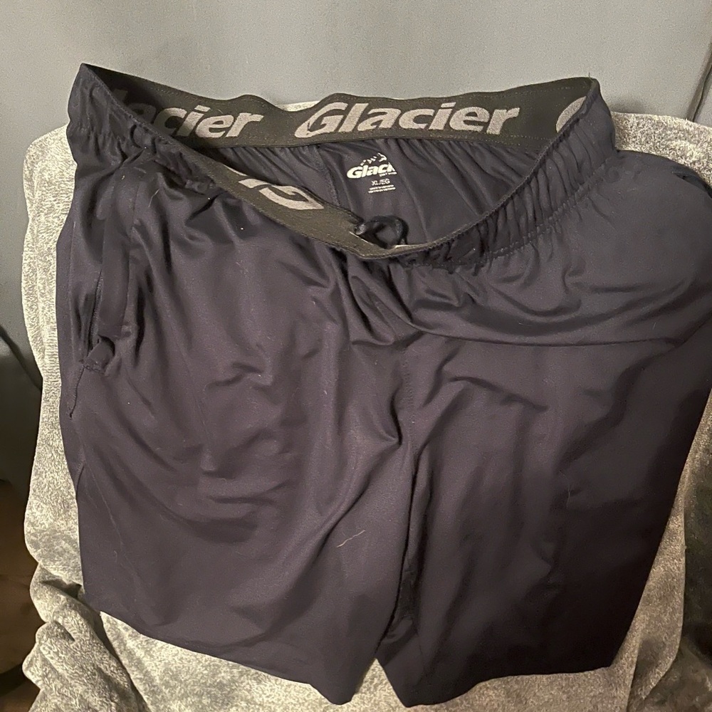 Glacier Men's Athletic Shorts - Black